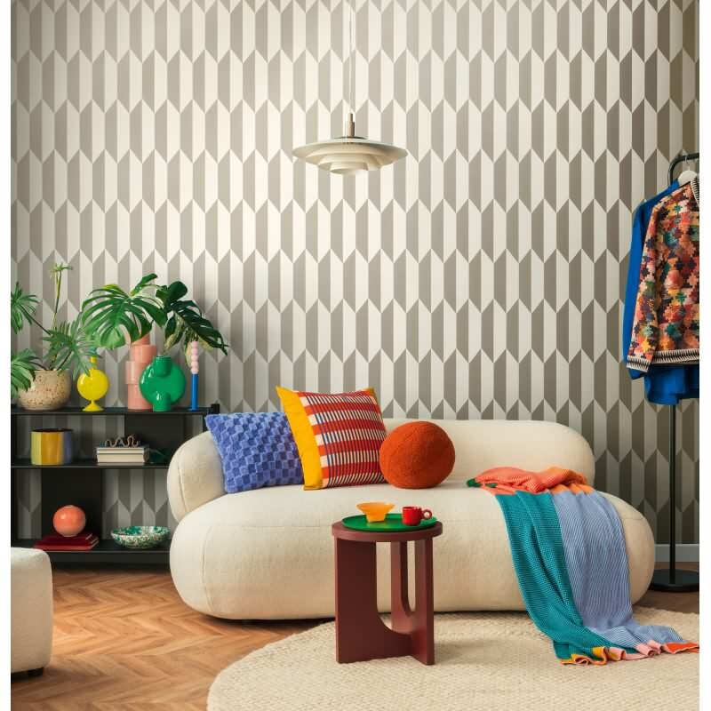 COSMOPOLITAN 3D Vliestapete Silber schimmernde Tapete mit Metallic-Effekt livingwalls (790865)