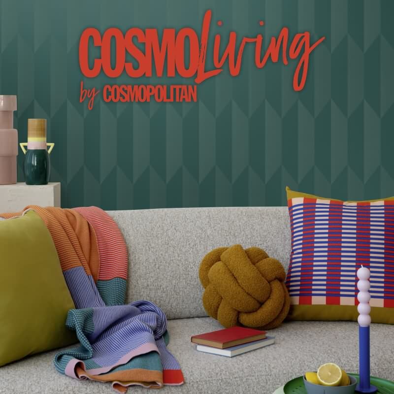 COSMOPOLITAN 3D Vliestapete Petrol Grün moderne Muster Tapete mit Metallic-Effekt livingwalls (790867)