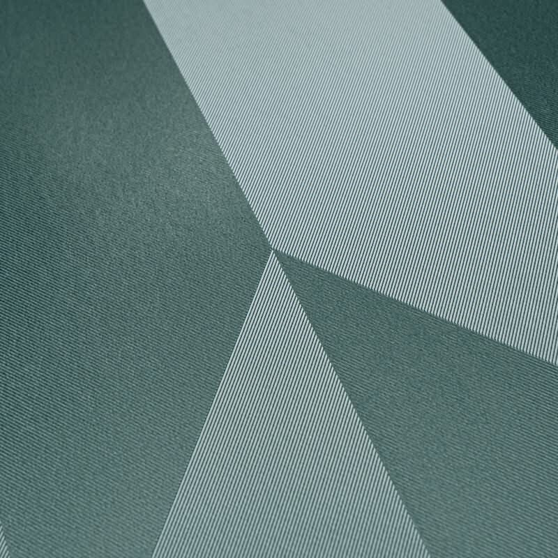 COSMOPOLITAN 3D Vliestapete Petrol Grün moderne Muster Tapete mit Metallic-Effekt livingwalls (790867)