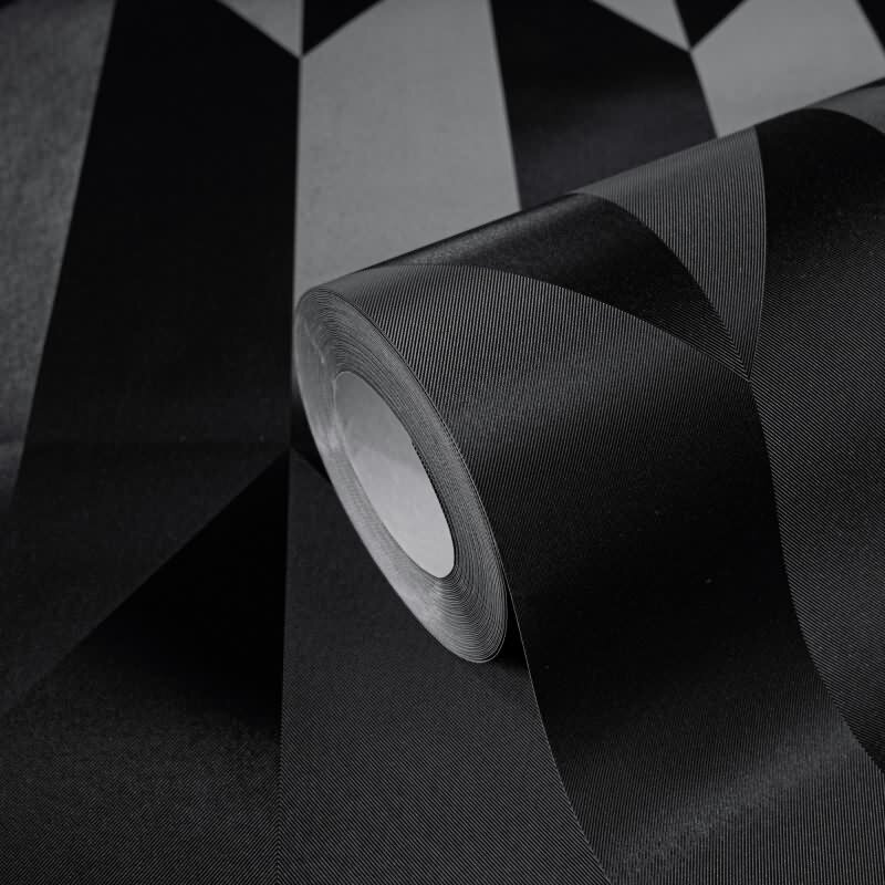 COSMOPOLITAN 3D Vliestapete Schwarz Metallic luxuriöse Designer Tapete fürs Wohnzimmer livingwalls (790868)