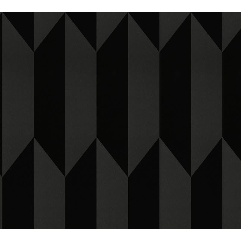 COSMOPOLITAN 3D Vliestapete Schwarz Metallic luxuriöse Designer Tapete fürs Wohnzimmer livingwalls (790868)