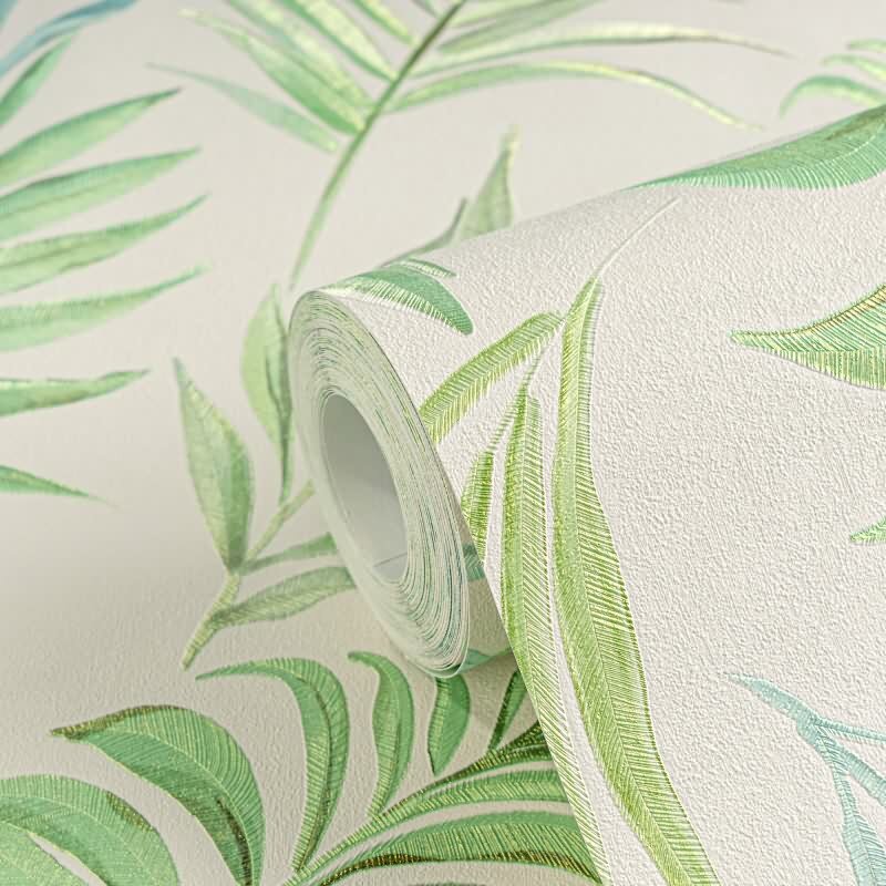 COSMOPOLITAN Vliestapete Blätter Grün Türkis Pastell tropische Tapete fürs Wohnzimmer livingwalls (791084)