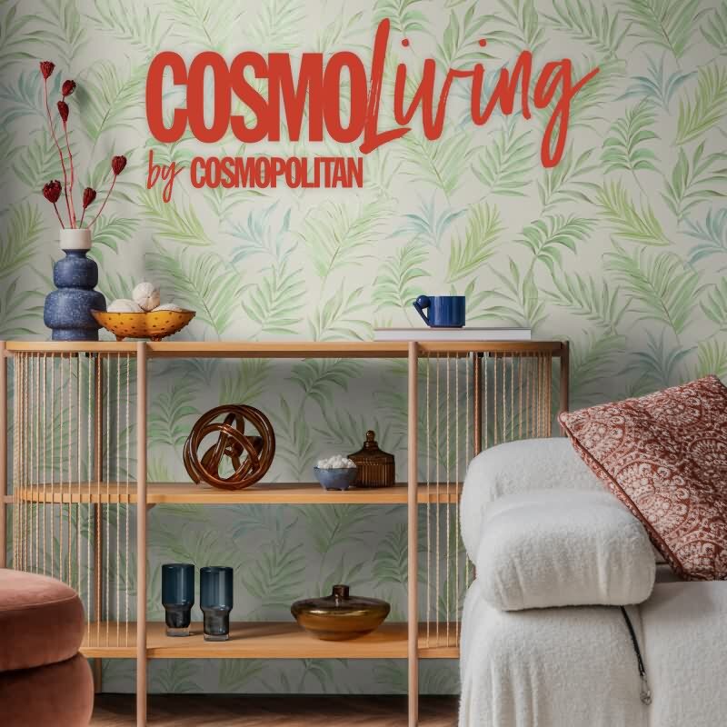 COSMOPOLITAN Vliestapete Blätter Grün Türkis Pastell tropische Tapete fürs Wohnzimmer livingwalls (791084)