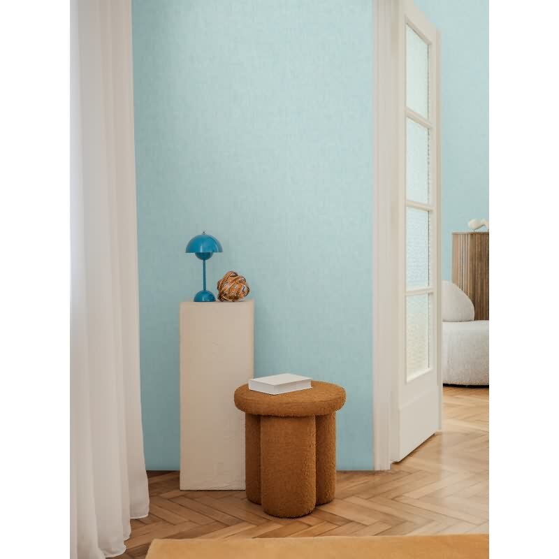 COSMOPOLITAN Vliestapete Hellblau Eisblau moderne Uni Tapete für Wohnzimmer & Küche livingwalls (791092)