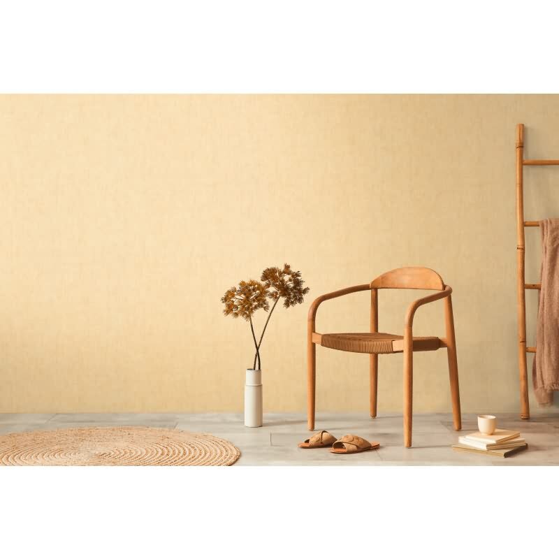 COSMOPOLITAN Vliestapete Gelb moderne einfarbige Uni Tapete für Küche & Esszimmer livingwalls (791095)