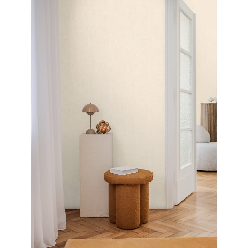 COSMOPOLITAN Vliestapete Creme Beige helle moderne Uni Tapete fürs Wohnzimmer livingwalls (791096)