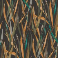 Tapete Gr&uuml;n, Orange, Schwarz, Anthrazit Rasch...