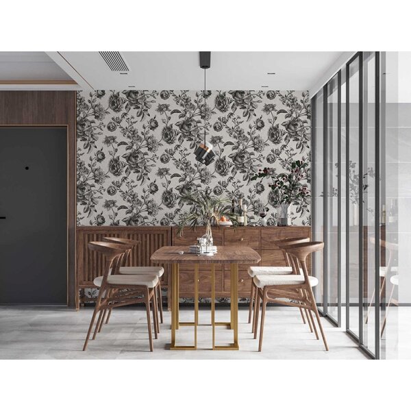 Tapete Grau, Silber, Schwarz, Anthrazit livingwalls Vliestapete (387002)