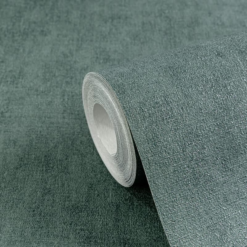 COSMOPOLITAN Vliestapete Dunkelgrün moderne Uni Tapete fürs Wohnzimmer livingwalls (791103)