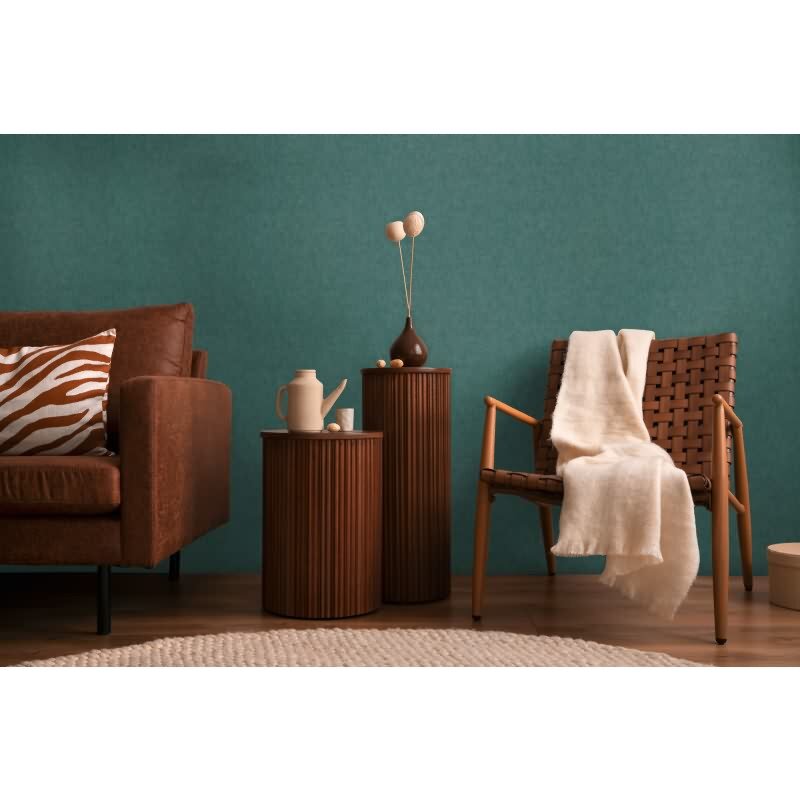 COSMOPOLITAN Vliestapete Dunkelgrün moderne Uni Tapete fürs Wohnzimmer livingwalls (791103)