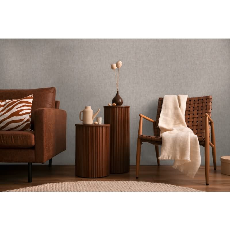 COSMOPOLITAN Vliestapete Taupe Grau moderne Uni Tapete für Schlafzimmer & Flur livingwalls (791104)