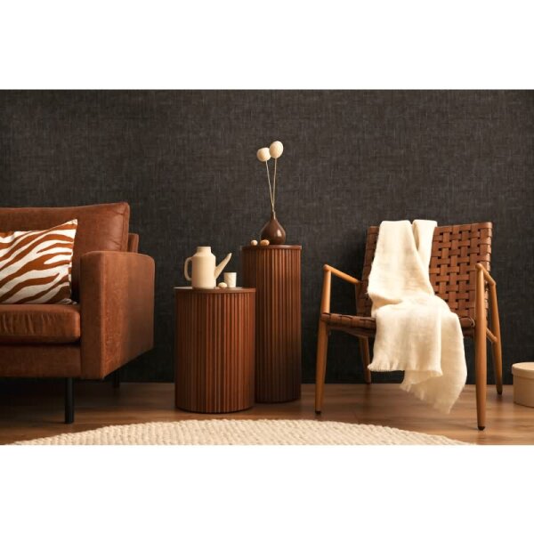 COSMOPOLITAN Vliestapete Schwarz edle Uni Tapete für Schlaf- & Wohnzimmer livingwalls (791105)