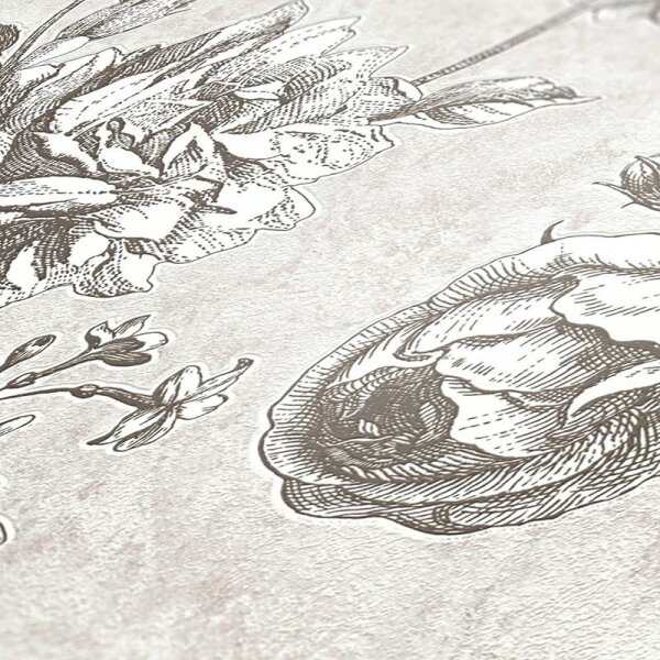 Tapete Grau, Silber livingwalls Vliestapete (387001)