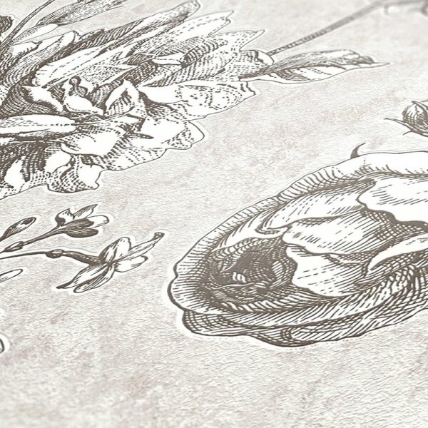 Tapete Grau, Silber livingwalls Vliestapete (387001)