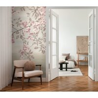 COSMOPOLITAN Fototapete Blüten Äste Rosa Beige...