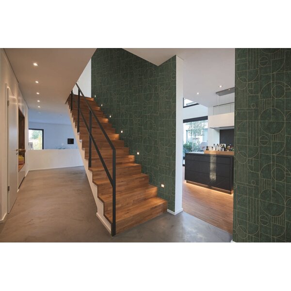 Tapete Gold, Kupfer, Grün livingwalls Vliestapete (386993)