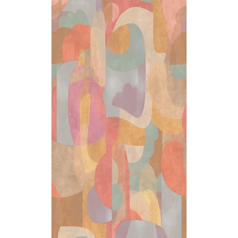 COSMOPOLITAN Fototapete Abstrakt Bunt Geometrisch Retro Design Vliestapete livingwalls (791455)