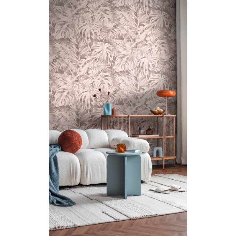 COSMOPOLITAN Fototapete Palmen-Blätter Rosa Natur Dschungel Design Vliestapete livingwalls (791457)