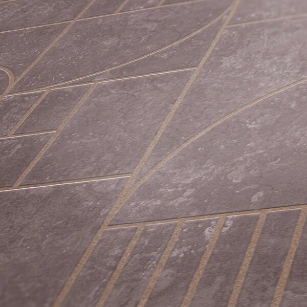 Tapete Grau, Silber, Rosa, Rose livingwalls Vliestapete (386991)