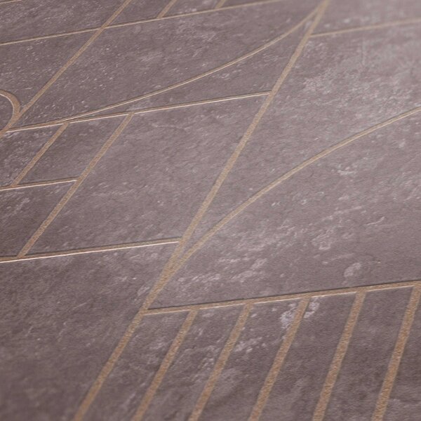 Tapete Grau, Silber, Rosa, Rose livingwalls Vliestapete (386991)