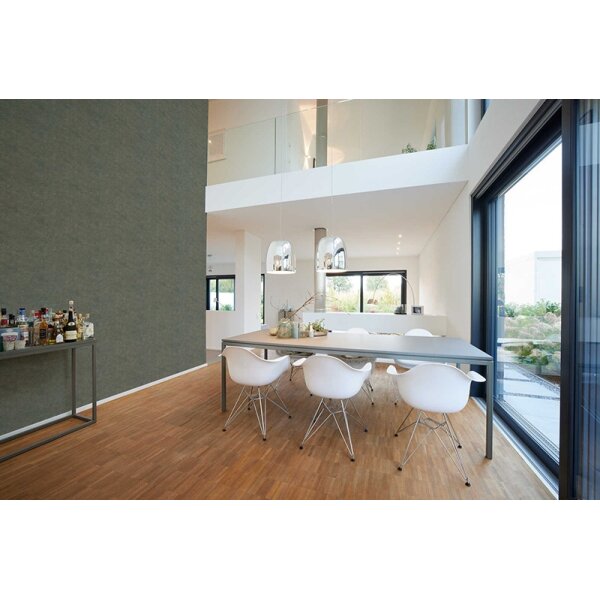 Tapete Grau, Silber, Grün livingwalls Vliestapete (386984)