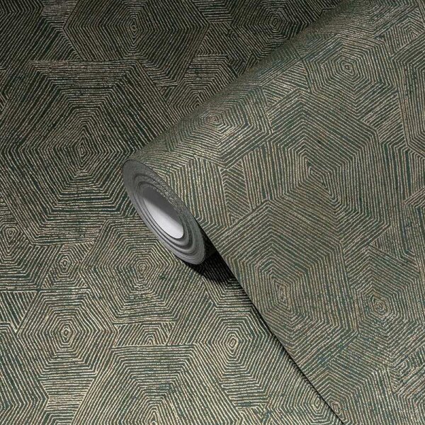 Tapete Gold, Kupfer, Grau, Silber livingwalls Vliestapete (386983)