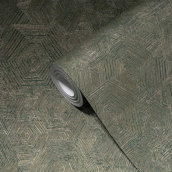 Tapete Gold, Kupfer, Grau, Silber livingwalls Vliestapete (386983)