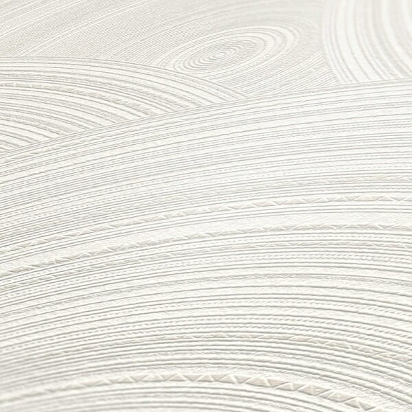 Tapete Grau, Silber, Weiß livingwalls Vliestapete (386961)