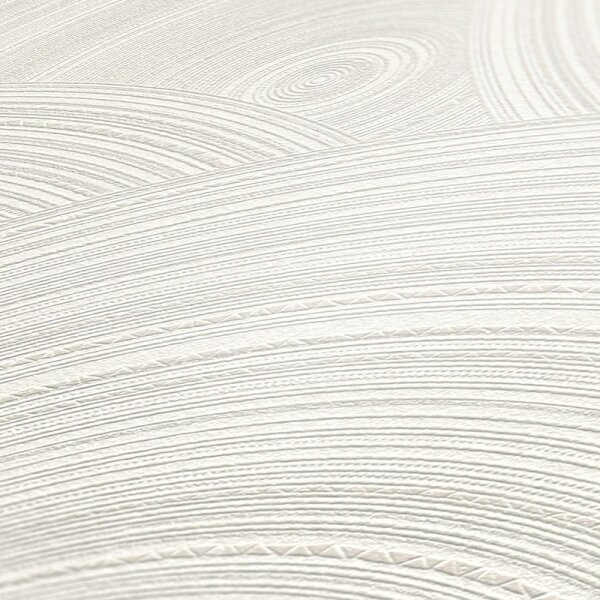 Tapete Grau, Silber, Weiß livingwalls Vliestapete (386961)