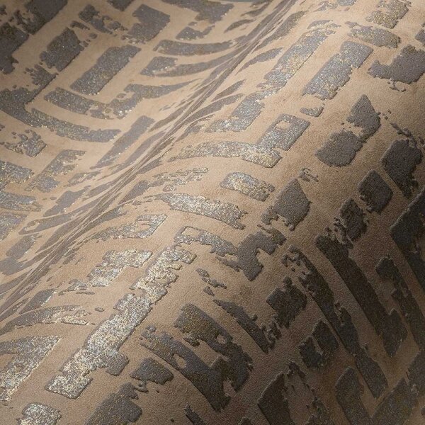 Tapete Braun, Grau, Silber livingwalls Vliestapete (386952)