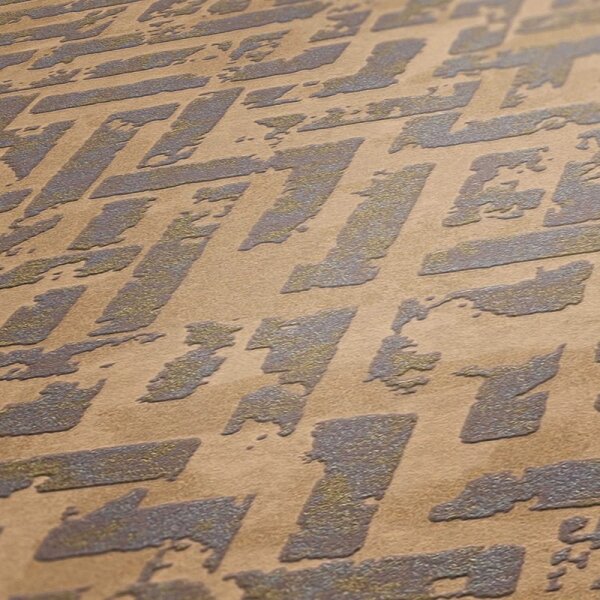 Tapete Braun, Grau, Silber livingwalls Vliestapete (386952)