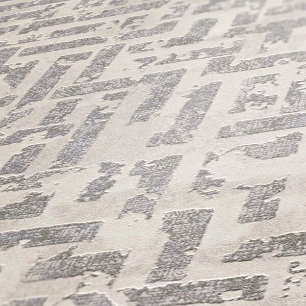 Tapete Grau, Silber livingwalls Vliestapete (386951)