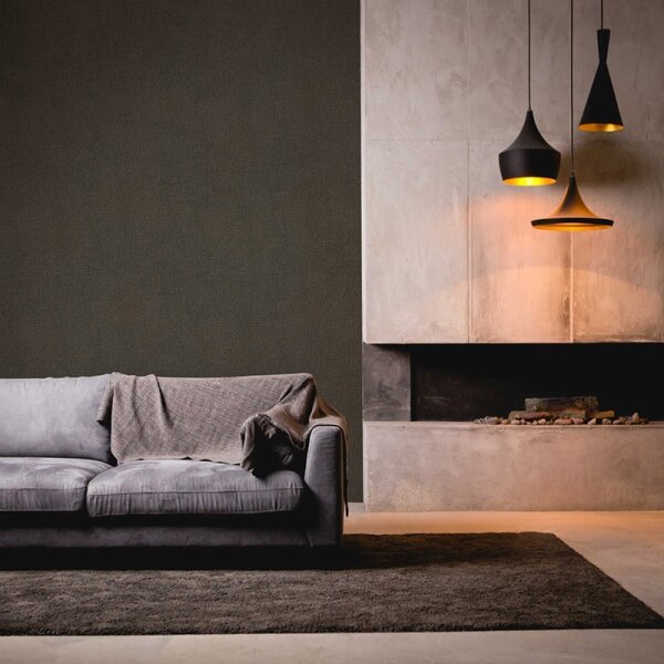 Tapete Gold, Kupfer, Schwarz, Anthrazit livingwalls Vliestapete (386942)