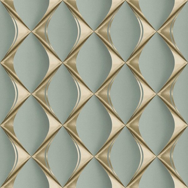 Tapete Blau, Gold, Kupfer livingwalls Vliestapete (386913)