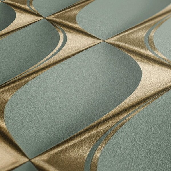 Tapete Blau, Gold, Kupfer livingwalls Vliestapete (386913)