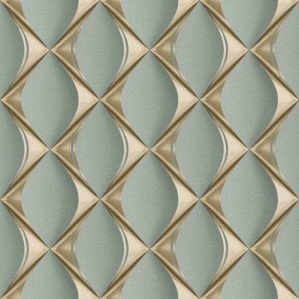 Tapete Blau, Gold, Kupfer livingwalls Vliestapete (386913)