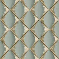 Tapete Blau, Gold, Kupfer livingwalls Vliestapete (386913)