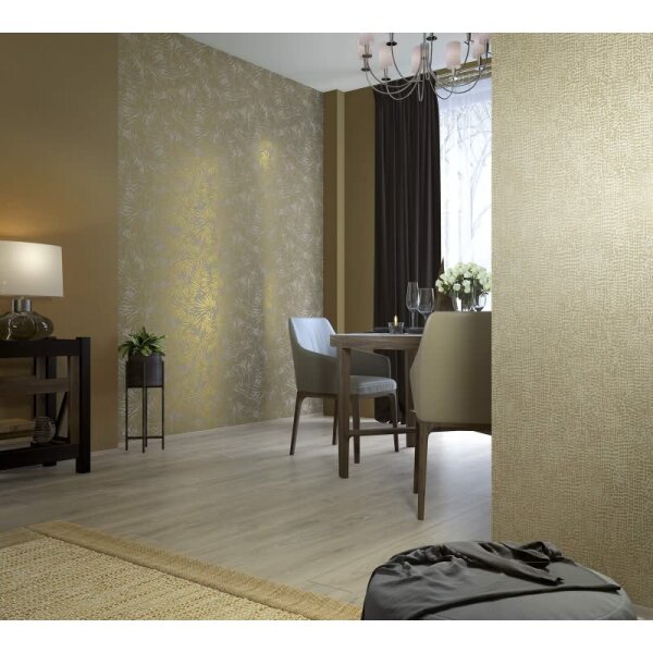 Vliestapete Uni Modern in Gold Marburg (31337)