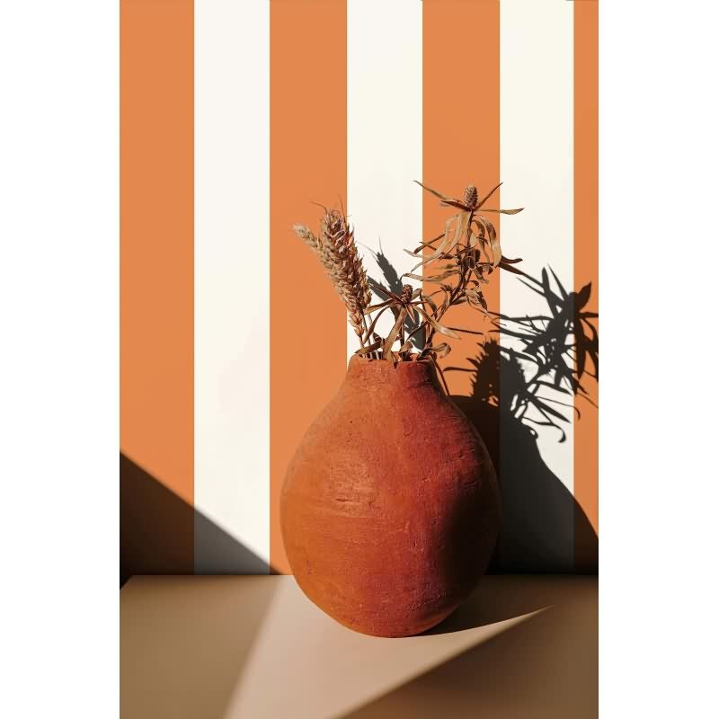 Vliestapete Blockstreifen Streifen Klassisch in Orange Marburg (50507)