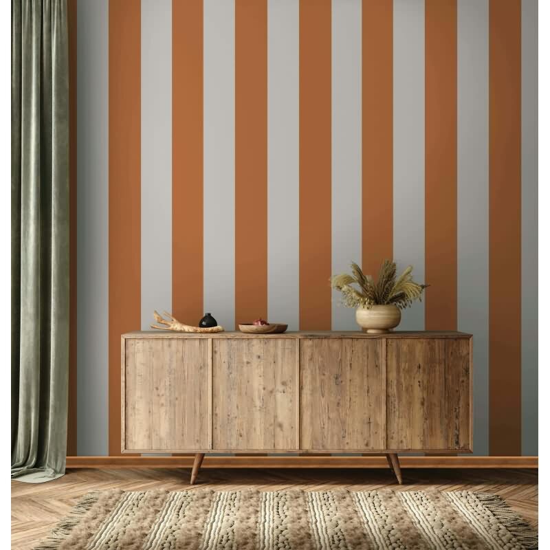 Vliestapete Blockstreifen Streifen Klassisch in Orange Marburg (50507)