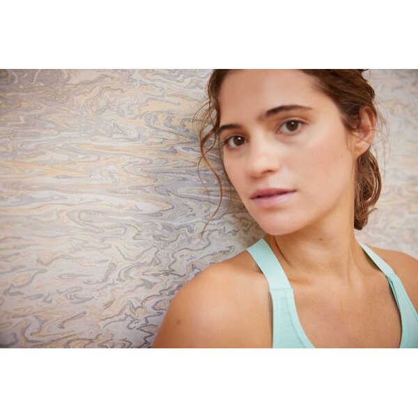 Tapete Beige, Creme, Grau, Silber livingwalls Vliestapete (383582)