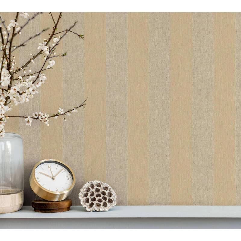 Vliestapete Blockstreifen Streifen Klassisch in Braun Marburg (53729)