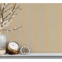 Vliestapete Blockstreifen Streifen Klassisch in Braun...