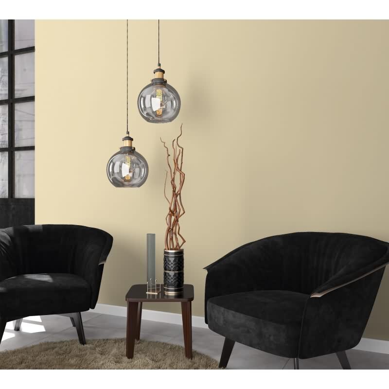 Vliestapete Struktur Uni Klassisch in Gelb Marburg (53752)