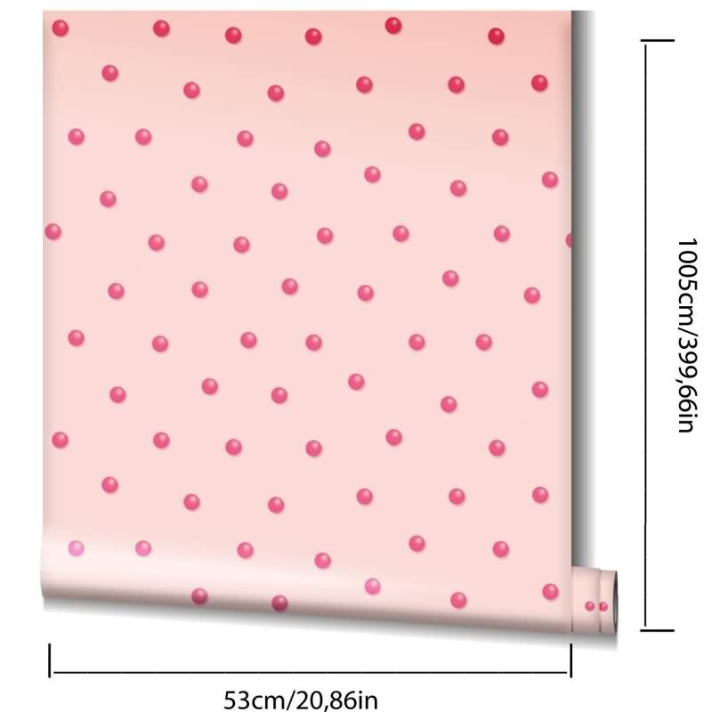 Vliestapete Perlen Punkte Romantisch, Modern in Rosa-Braun Marburg (54109)