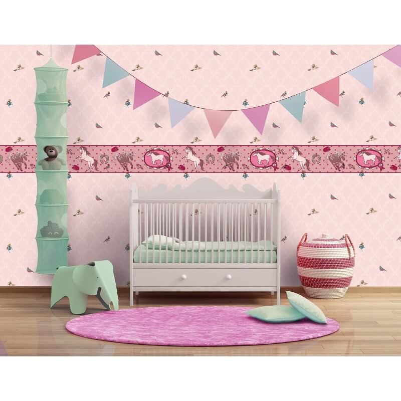 Vliestapete Vögel Illustration Romantisch, Modern in Weiß Marburg (54112)