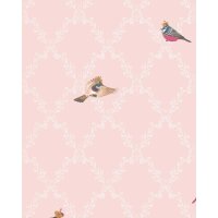 Vliestapete V&ouml;gel Illustration Romantisch, Modern in...