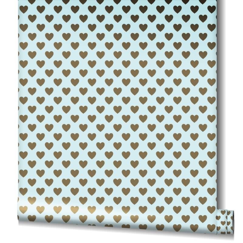 Vliestapete Herzen Grafisch Romantisch, Modern in Blau Marburg (54151)