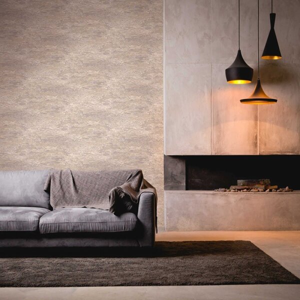 Tapete Beige, Creme, Grau, Silber livingwalls Vliestapete (383581)