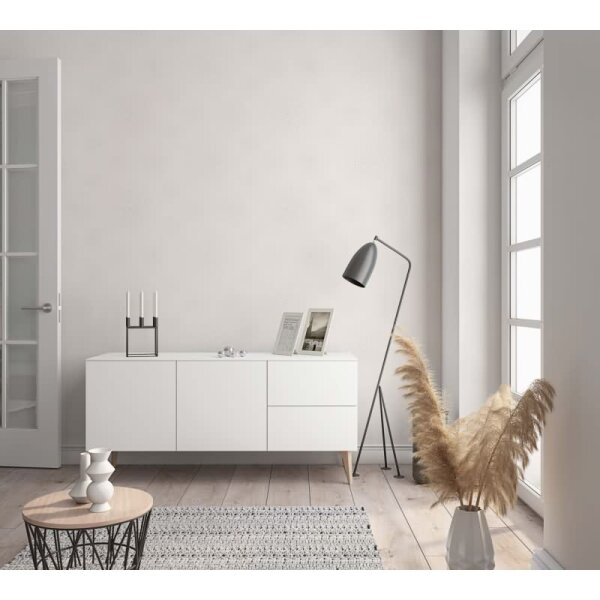 Vliestapete Struktur Punkte Modern, Romantisch, Shabby Chic in Weiß Marburg (55435)